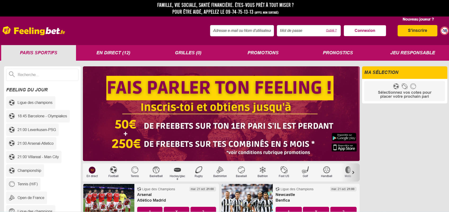 Feelingbet - Casino en ligne sérieux et plateforme locale