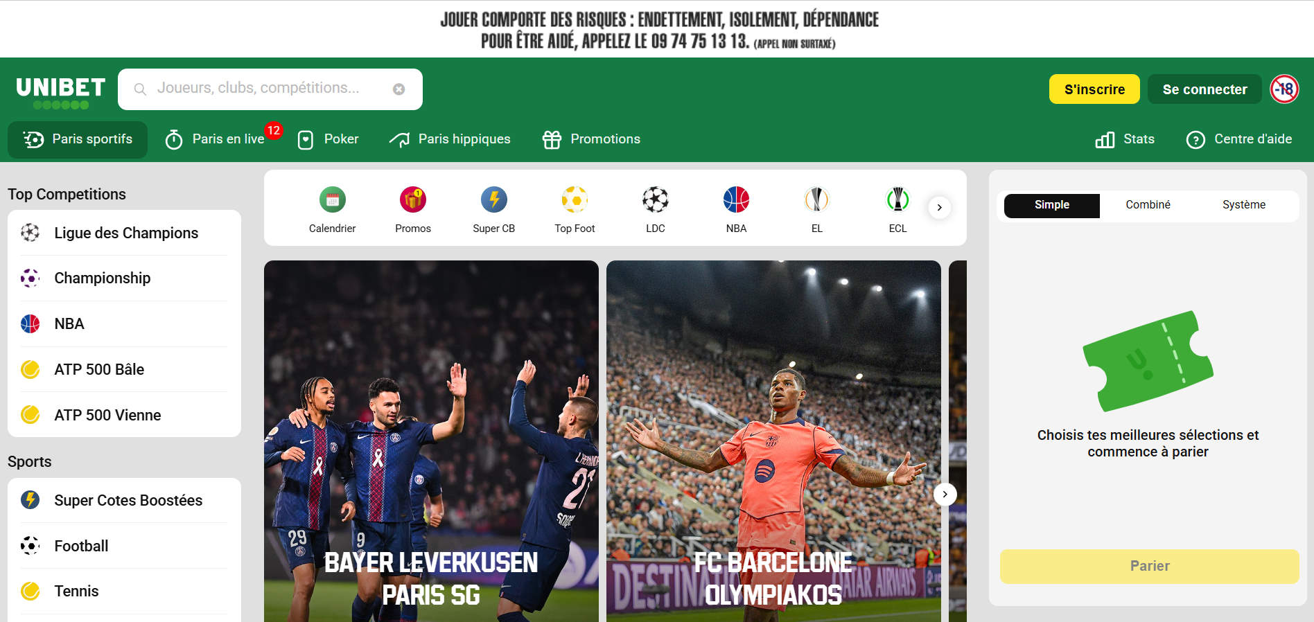 Unibet - Casino en ligne recommandé et fiable